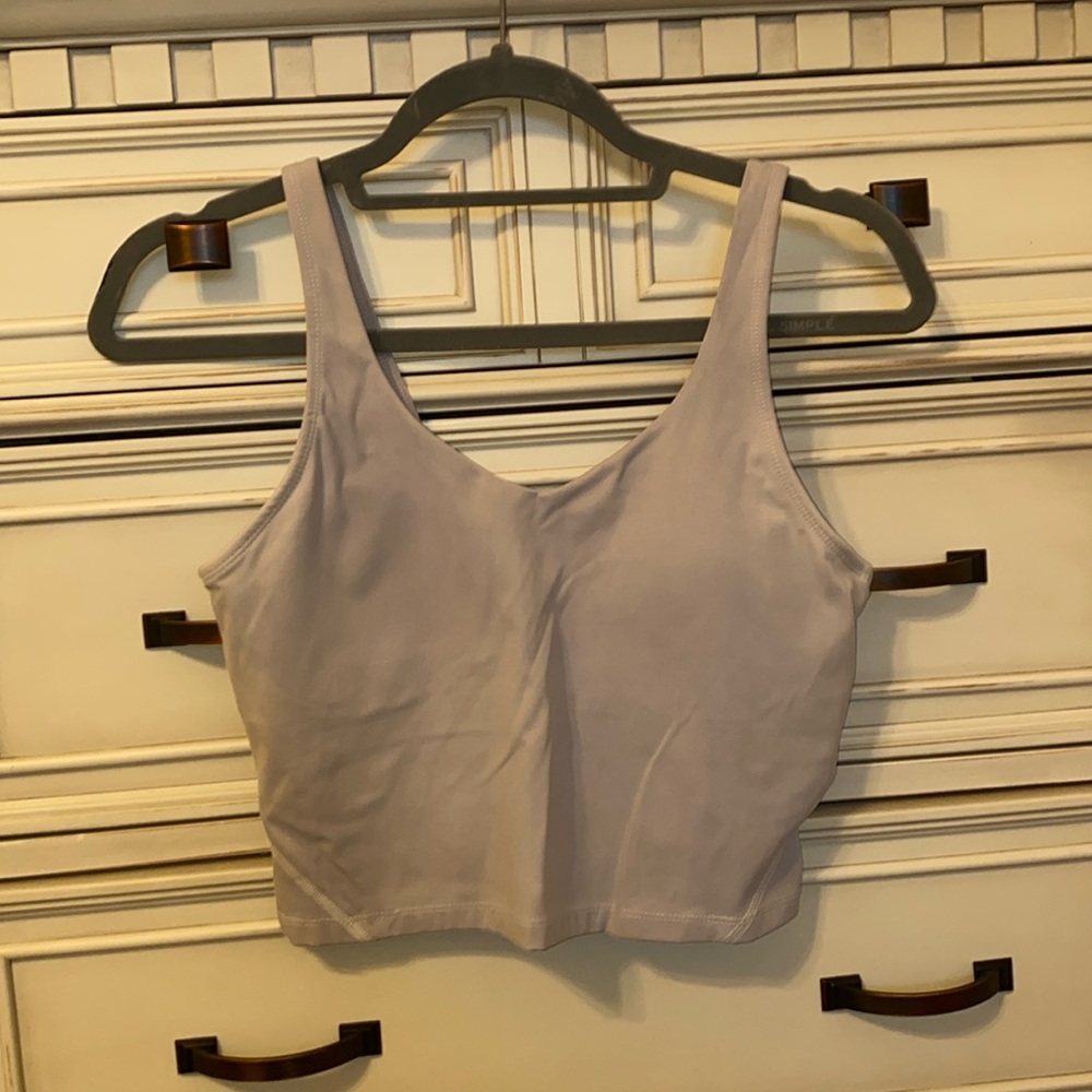 MuseOnly grey crop with built in bra with removable pads